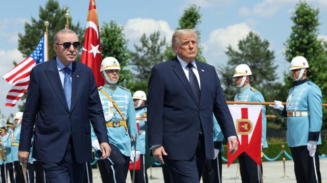 Cumhurbaşkanı Erdoğan ABD Başkanı Trump'ı resmi törenle karşıladı