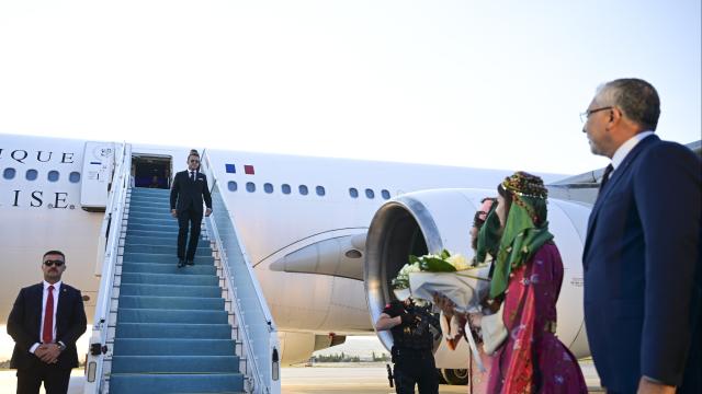 Fransa Cumhurbaşkanı Macron, Ankara'ya geldi haber görseli