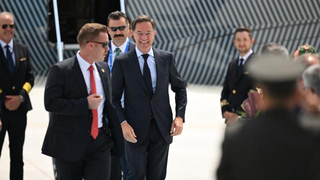 NATO Genel Sekreteri Mark Rutte Ankara Havalimanı'na geldi