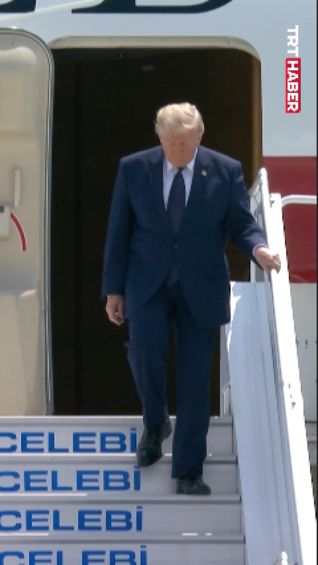 ABD Başkanı Trump NATO Zirvesi için Ankara'da