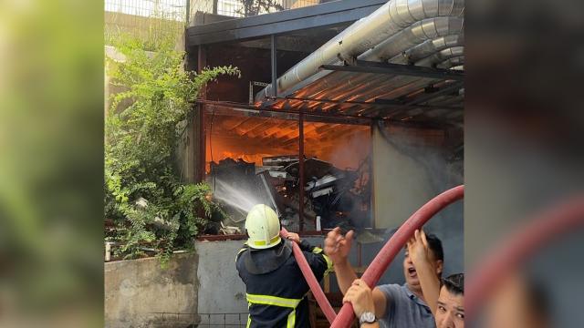 Muğla'da hastanenin kazan ve jeneratör dairesinde yangın haber görseli