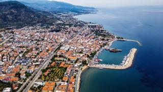 Kazdağları'nın eteklerindeki Küçükkuyu havadan görüntülendi