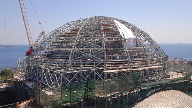 Ayasofya'nın ana kubbesinde restorasyon çalışmaları sürüyor haber görseli