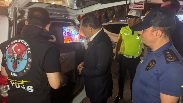 İstanbul'da helikopter destekli asayiş denetimi haber görseli