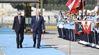 Cumhurbaşkanı Erdoğan, Lübnan Cumhurbaşkanı Avn'ı resmi törenle karşıladı