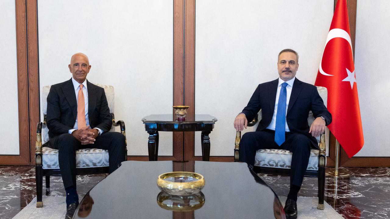 Dışişleri Bakanı Fidan, Tom Barrack’ı kabul etti