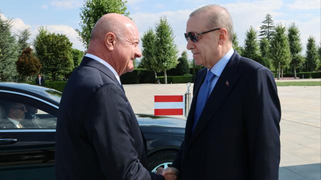 Cumhurbaşkanı Erdoğan, Avusturya Başbakanı Stocker'i resmi törenle karşıladı