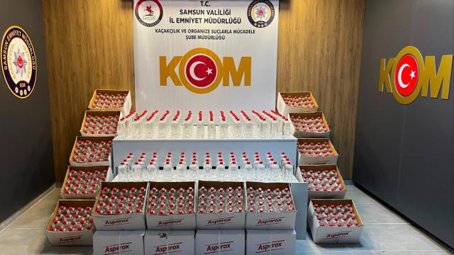 Samsunda 1 ton 160 litre etil alkol ele geçirildi haber görseli