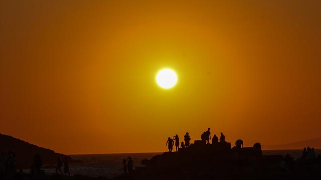 Knidos Antik Kenti’nde gün batımı