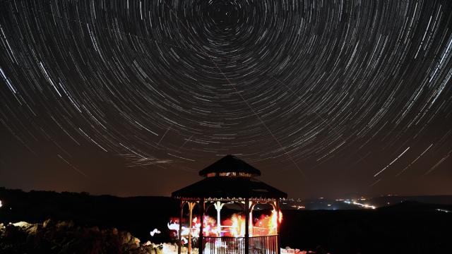 Kula Jeoparkı'nda yıldızlı gece