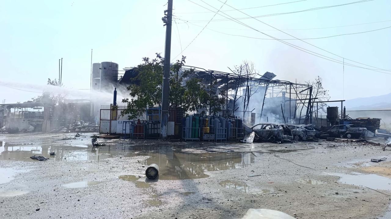 Manisa’da tüp dolum tesisinde patlama: 1 ölü, 2 yaralı