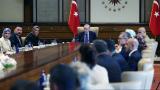 Cumhurbaşkanı Erdoğan şehit ailelerini kabul etti
