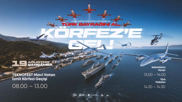 TEKNOFEST Mavi Vatan öncesi İzmit Körfezi'nde gövde gösterisi haber görseli