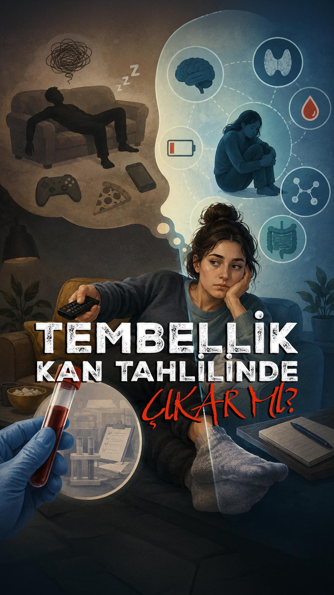 Tembellik kan tahlilinde çıkar mı?