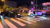 Bartın'da otomobil ile polis aracı çarpıştı