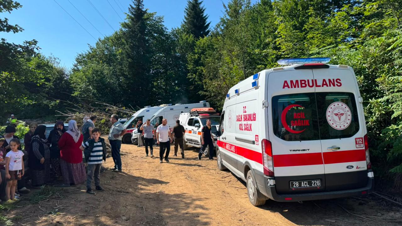 Giresun'da hava aracı düştü ihbarı ekipleri harekete geçirdi