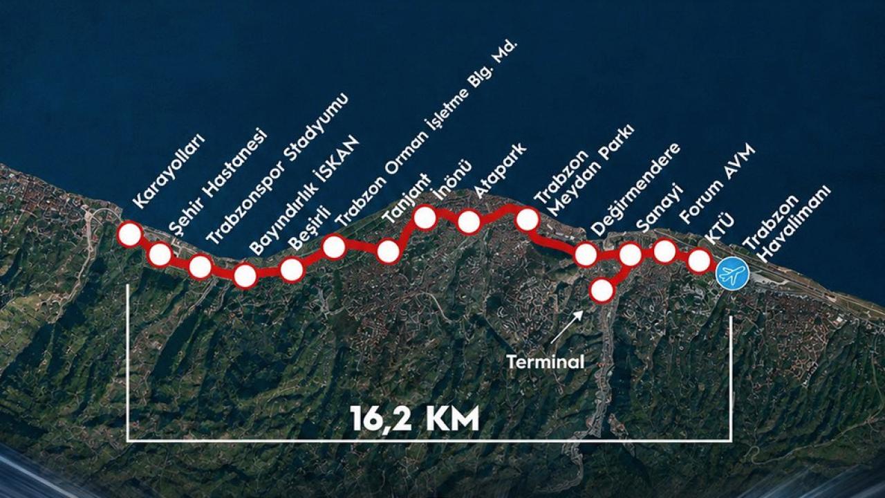 Trabzon’da raylı sistem hattının temeli 1 Eylül’de atılacak