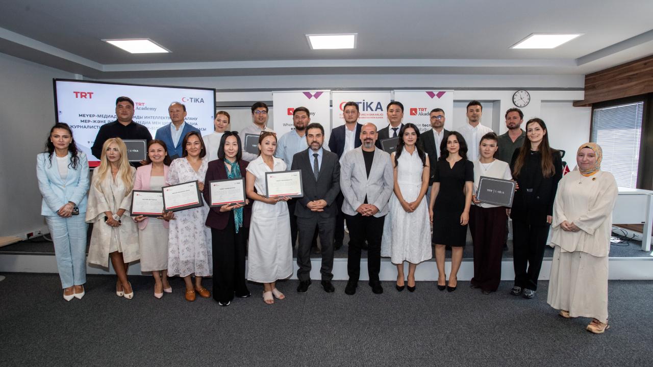 Kazakistanlı medya profesyonelleri TRT Akademi eğitiminde buluştu