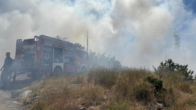 Ankara'da otluk alanda çıkan yangın kontrol altına alındı haber görseli