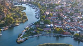 Dalyan'ın eşsiz güzellikleri havadan görüntülendi