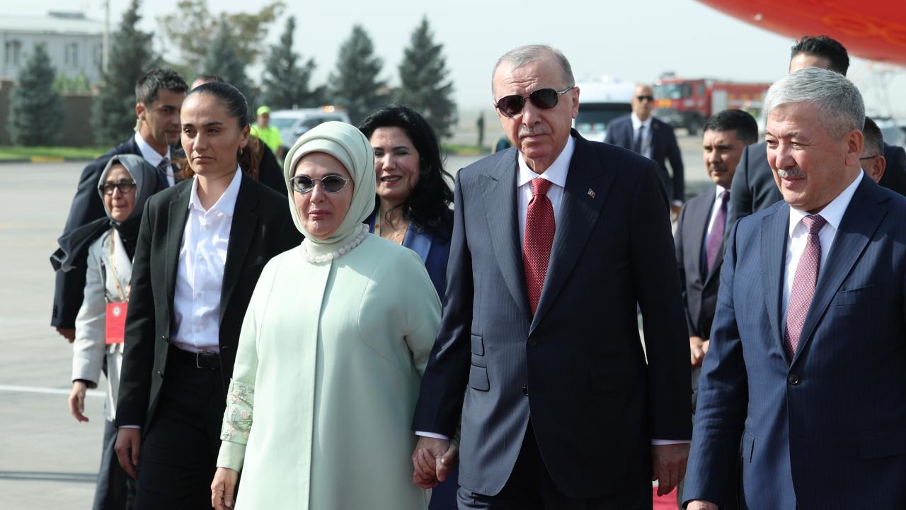 Cumhurbaşkanı Erdoğan Kırgızistan'da