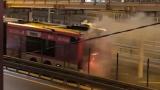 Seyir halindeki metrobüste çıkan yangın söndürüldü