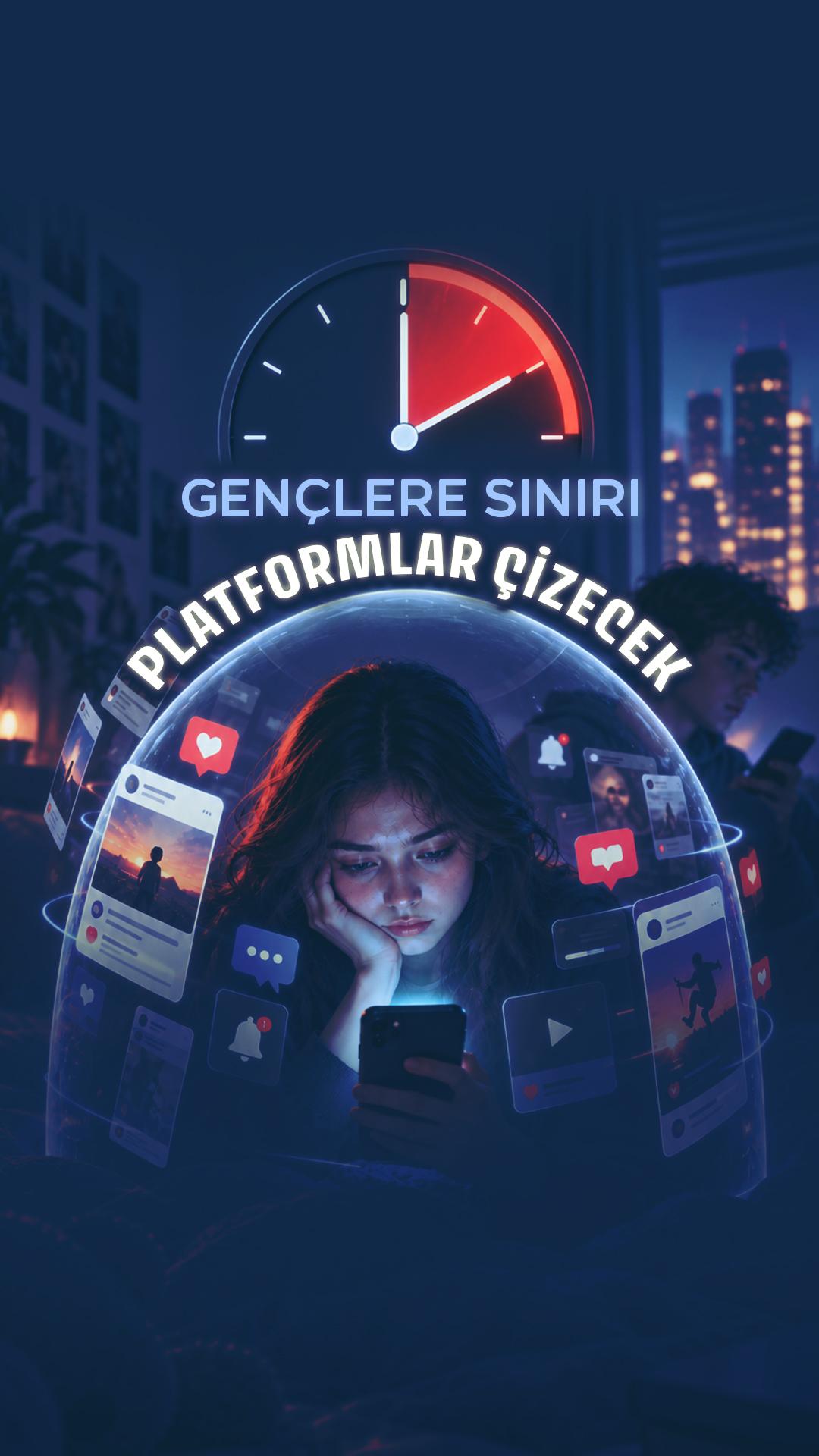 Gençlere sosyal medyada 2 saat sınırı