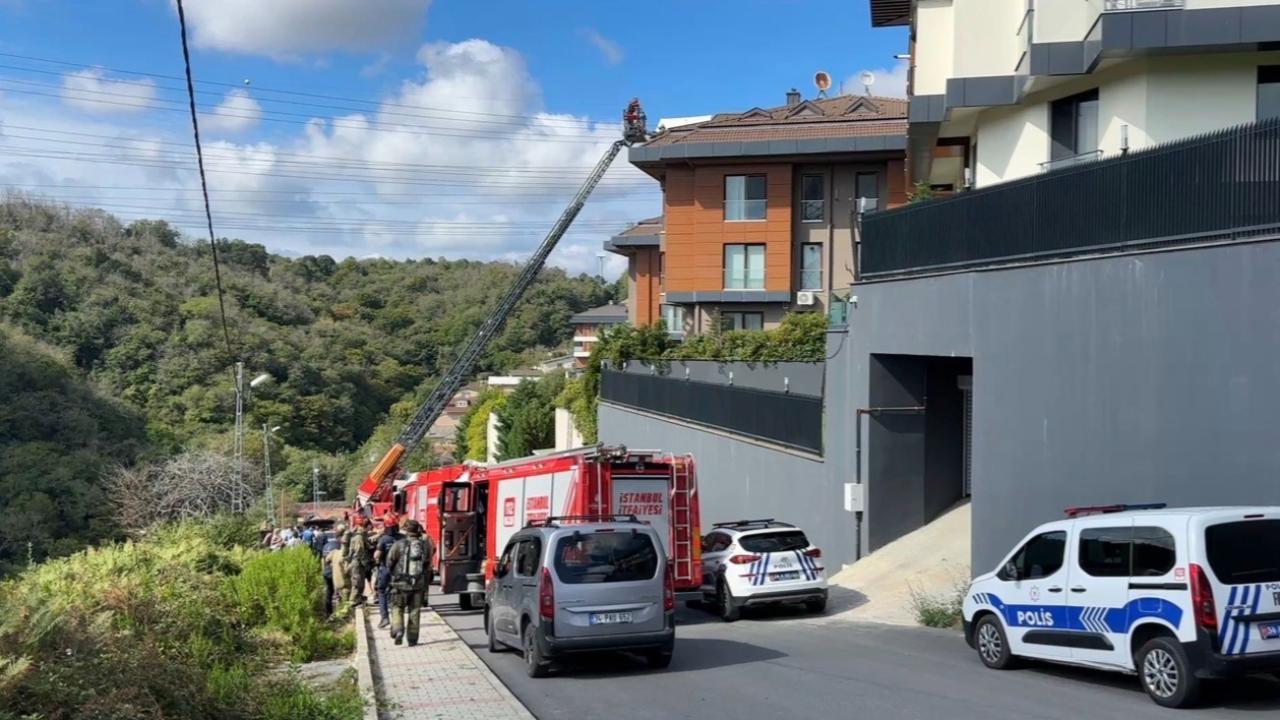Sarıyer'de yangın: Çatıda mahsur kalan 8 kişi kurtarıldı