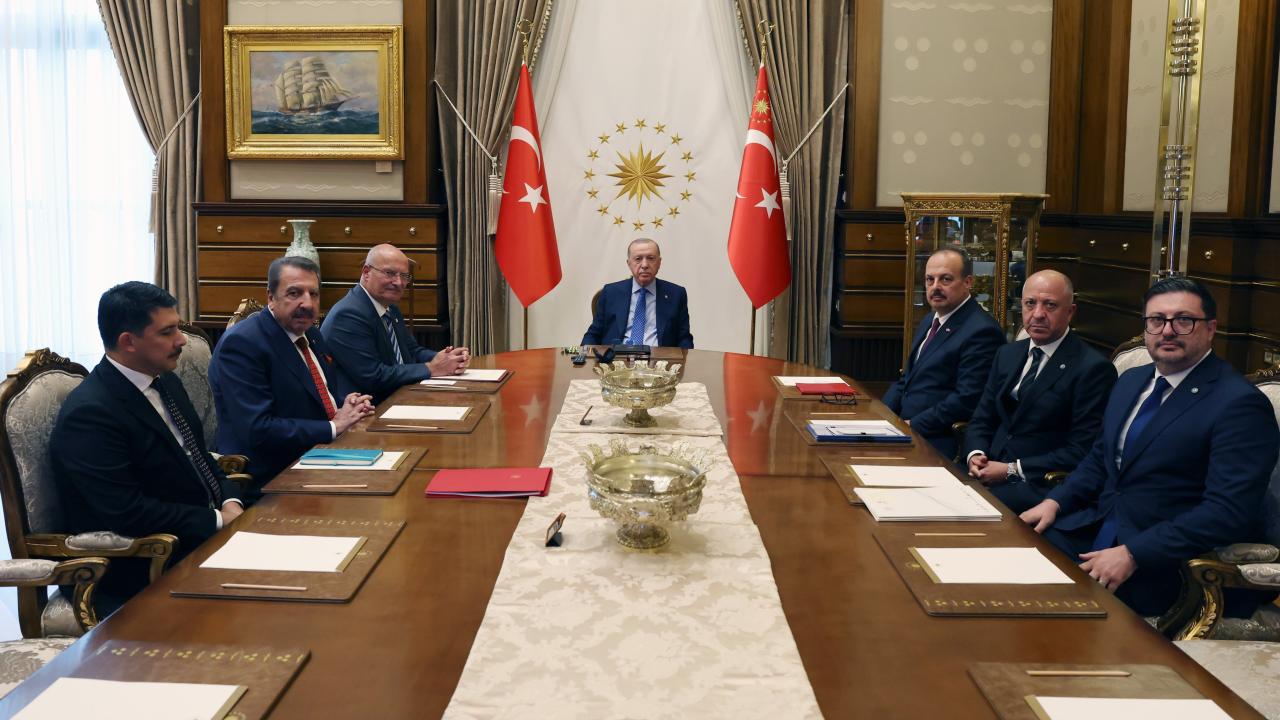Cumhurbaşkanı Erdoğan, Ankara Valisi Canbolat'ı kabul etti