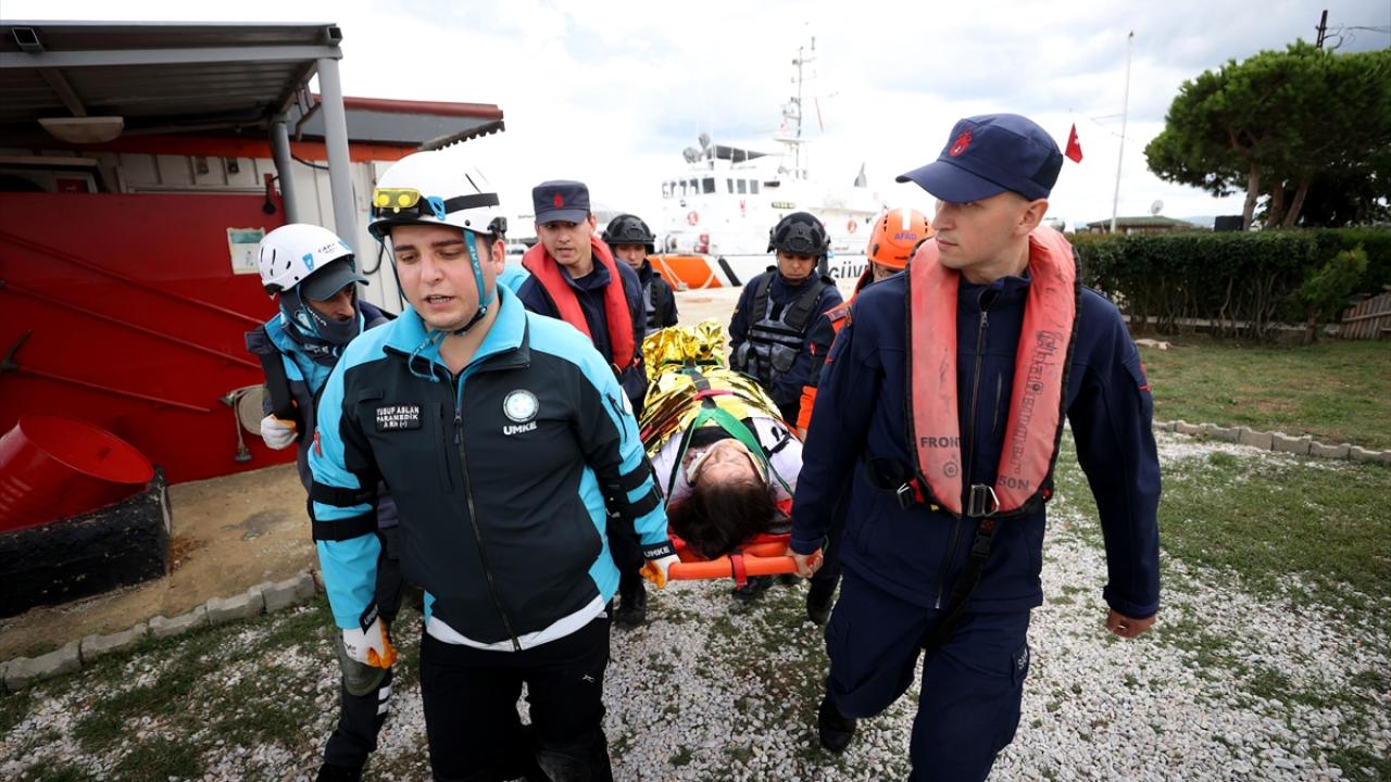 Tatbikata 104 sağlık personeli katıldı