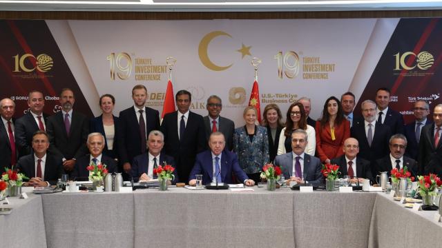 Cumhurbaşkanı Erdoğan, New York'ta, iş insanlarıyla bir araya geldi
