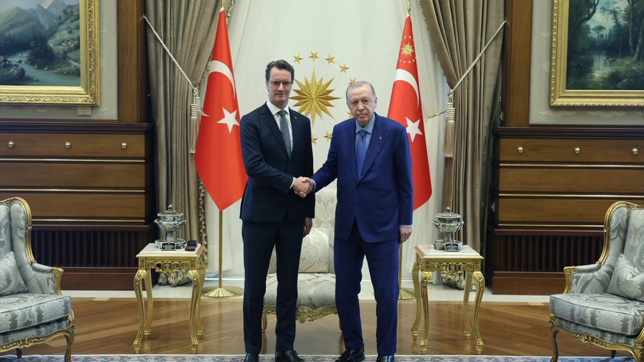 Cumhurbaşkanı Erdoğan, Almanya'nın Kuzey Ren-Vestfalya Eyaleti Başbakanı Wüst'ü kabul etti