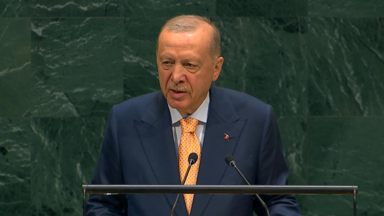 Cumhurbaşkanı Erdoğan BM Genel Kurulu'na hitap ediyor