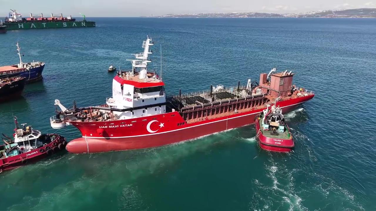 Türkiye'nin ilk yerli ve milli tarama gemisi suya indi