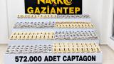 Gaziantep'te 572 bin uyuşturucu hap ele geçirildi