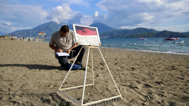 Fethiye sahillerinde yaklaşık 6 bin caretta caretta yavrusu denizle buluştu