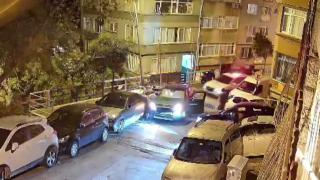 Polisten kaçan alkollü sürücü park halindeki araçlara çarptı