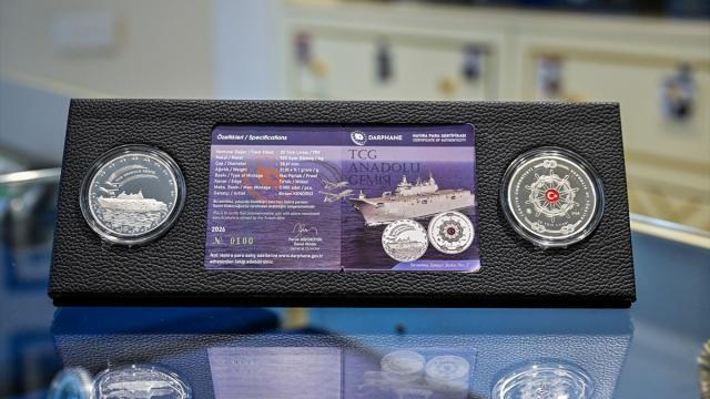 Darphane, TCG Anadolu için hatıra parası bastı