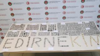 Edirne'deki sınır kapılarında 7 bin 160 parça tarihi eser ele geçirildi