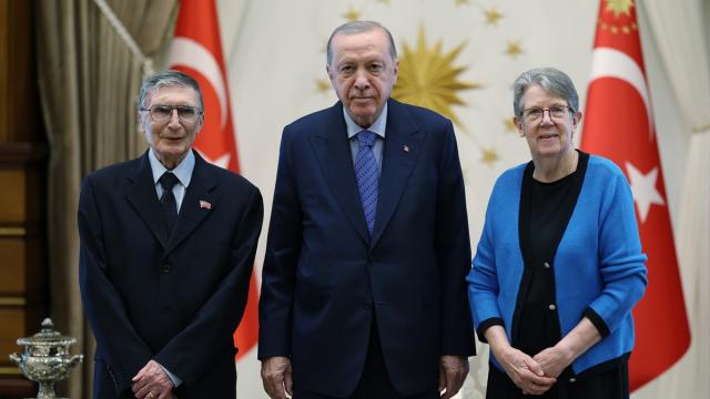Cumhurbaşkanı Erdoğan, Nobel ödüllü Prof. Dr. Sancar'ı kabul etti