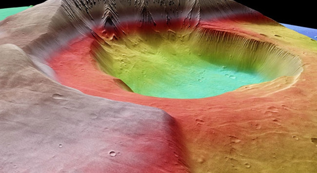 Mars yanardağı yaşam izi saklıyor