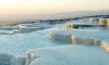 Pamukkale turistlerin ilgi odağı oluyor
