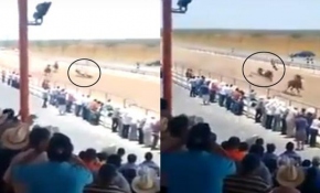 At yarışlarında korkunç kaza