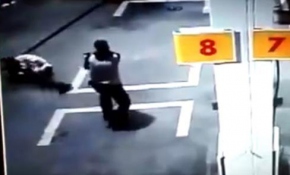 Polis soyguncuyu böyle vurdu