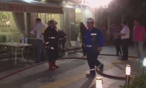 Başkentte otel yangını