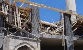 Cami inşaatında göçük: 1 ölü, 4 yaralı