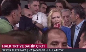 Zorla darbe bildirisi okutulan Tijen Karaş o anları anlattı