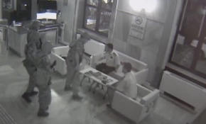 TRT'nin Harbiye binasının işgali güvenlik kamerasında