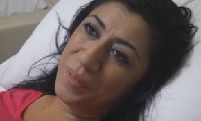 Kadın öğretmen Akıncı'da halka siper oldu