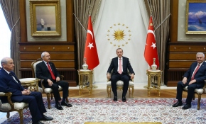 Cumhurbaşkanı Erdoğan'ın liderleri kabulü başladı